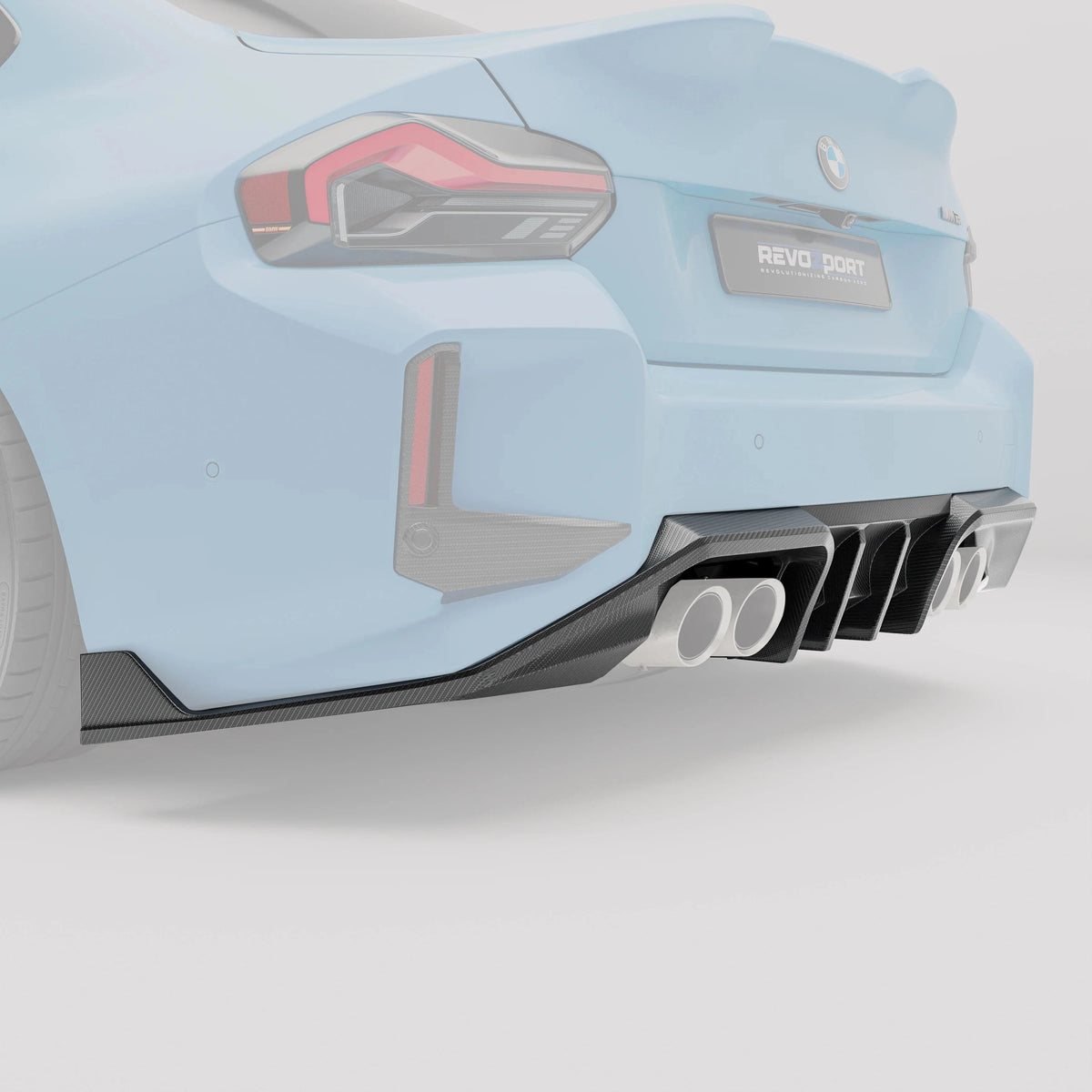 Revozport Carbon Fiber Rear Diffuser for BMW G87 M2