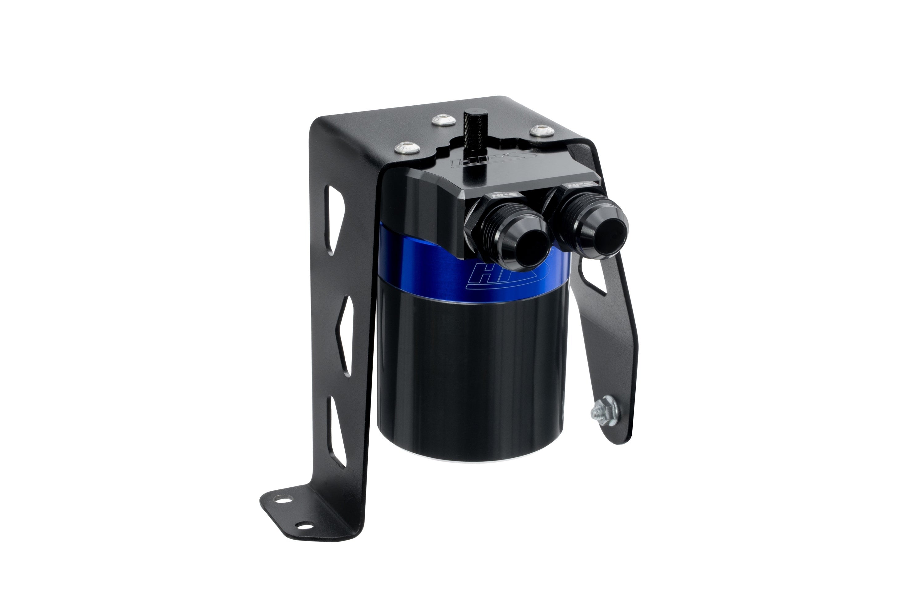 HPS Performance Aluminum Oil Catch Can Kit 2025-2026 Toyota 4Runner 2.4L Turbo, Blue, 860-024BL