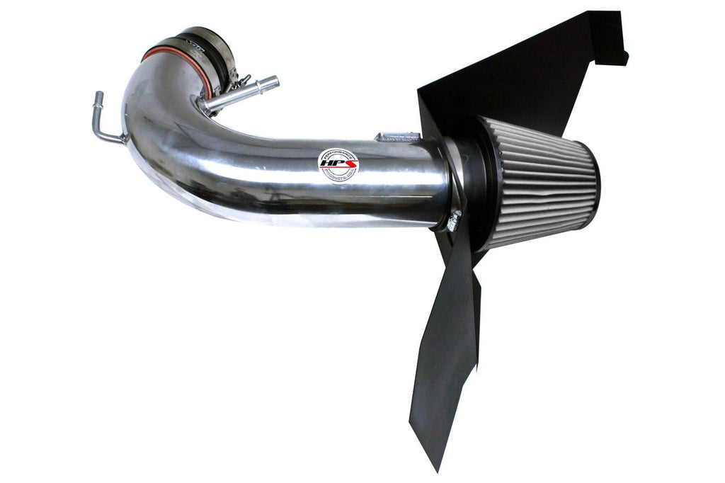 HPS Performance Air Intake Kit with Heat Shield, 2015-2017 Ford Mustang GT V8 5.0L, 827-556