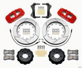 Wilwood AERO6 Front Hat Kit 15.00 Red 2007-2011 BMW E90 Series w/Lines