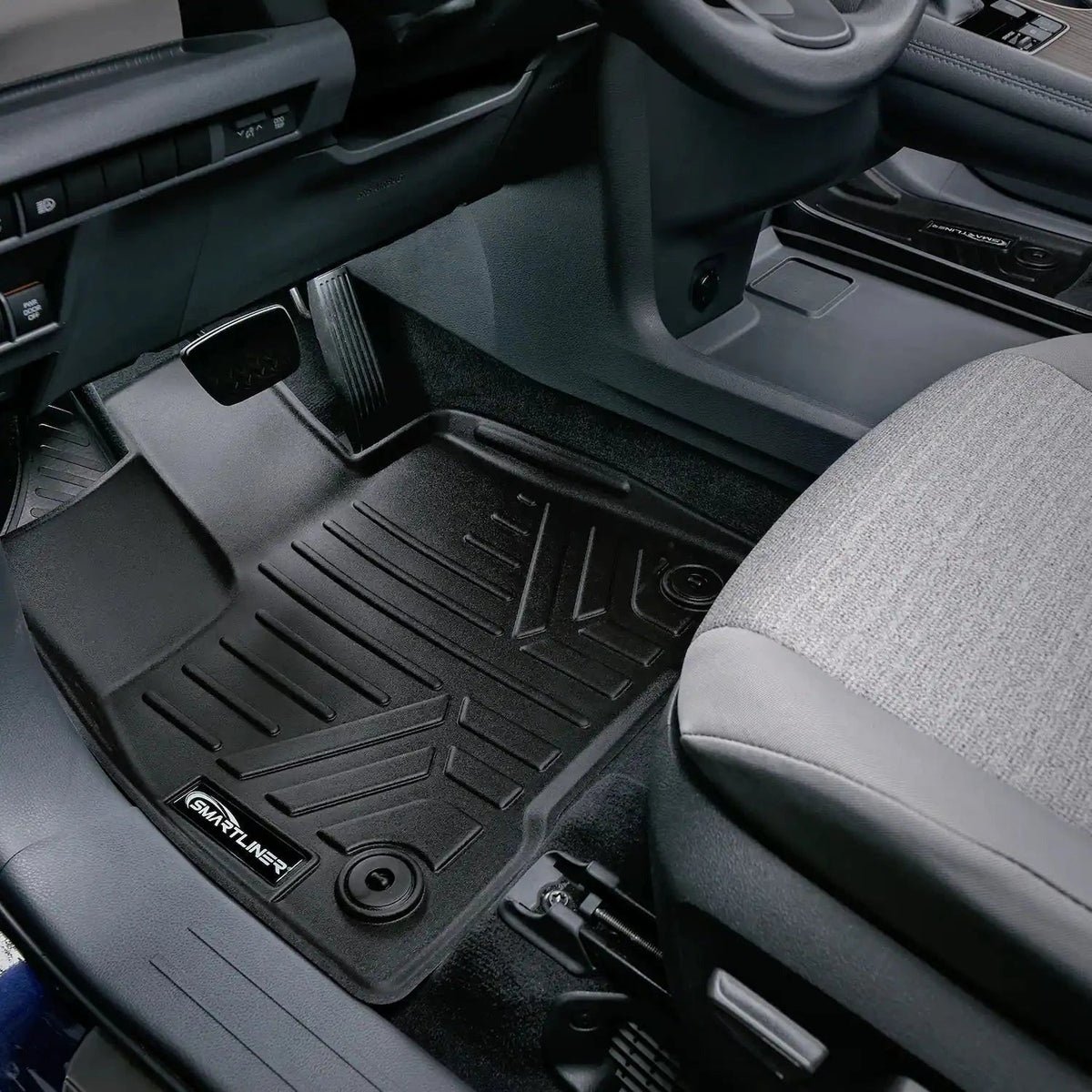 SMARTLINER Custom Fit Floor Liners For 2021-2026 Toyota Sienna with 2nd Row Bucket Seats and Spare Tire
