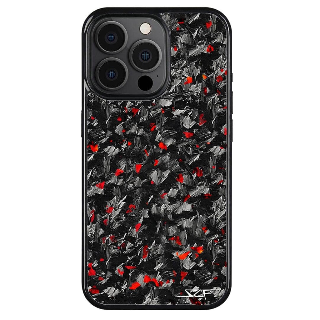 iPhone | Red Flake Forged Carbon Fiber Case | CLASSIC Series