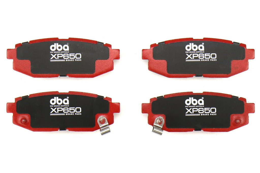 DBA XP650 Track Performance Rear Brake Pads - Subaru/Scion Models (inc. 2022-2026 WRX / 2013+ BRZ / 2013-2016 FR-S)