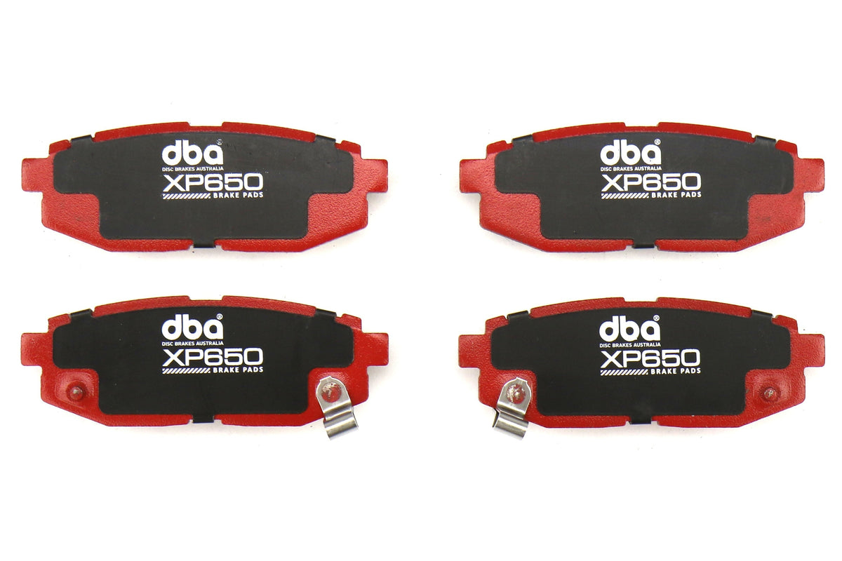 DBA XP650 Track Performance Rear Brake Pads - Subaru/Scion Models (inc. 2022-2026 WRX / 2013+ BRZ / 2013-2016 FR-S)