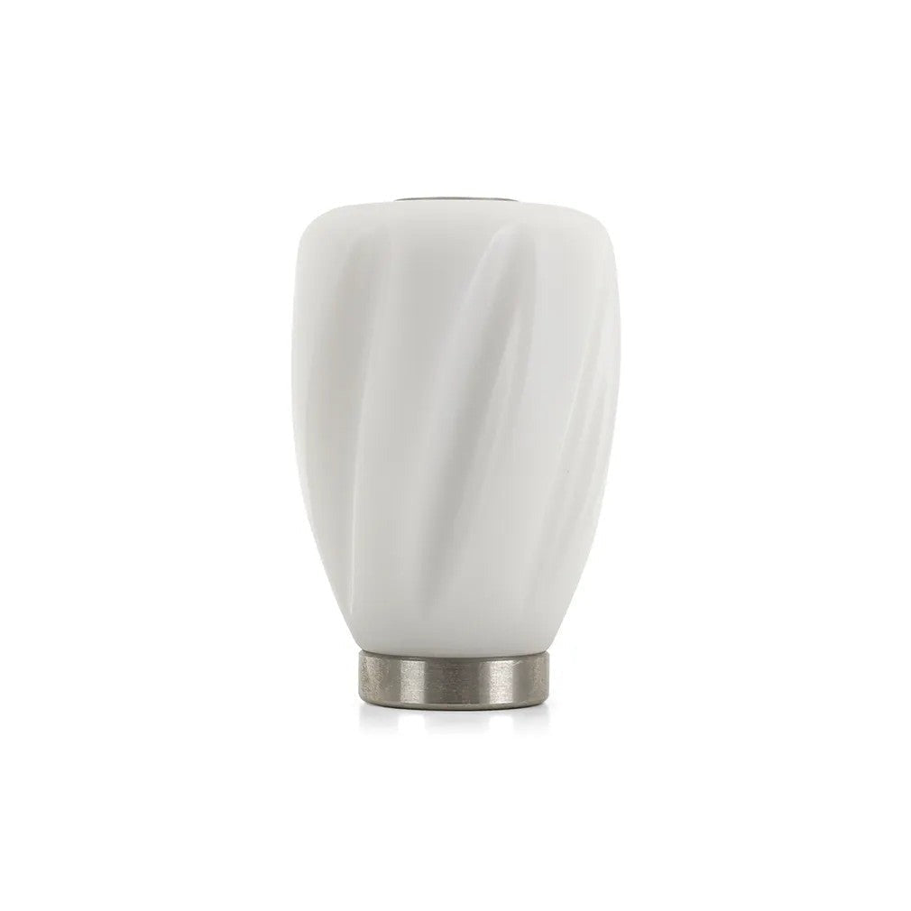 Mishimoto Steel Core Twist Shift Knob White Delrin - Universal