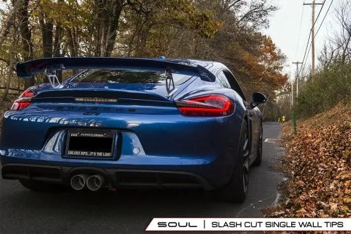 Porsche 981 GT4 / Boxster Spyder / Clubsport SOUL Performance Exhaust System