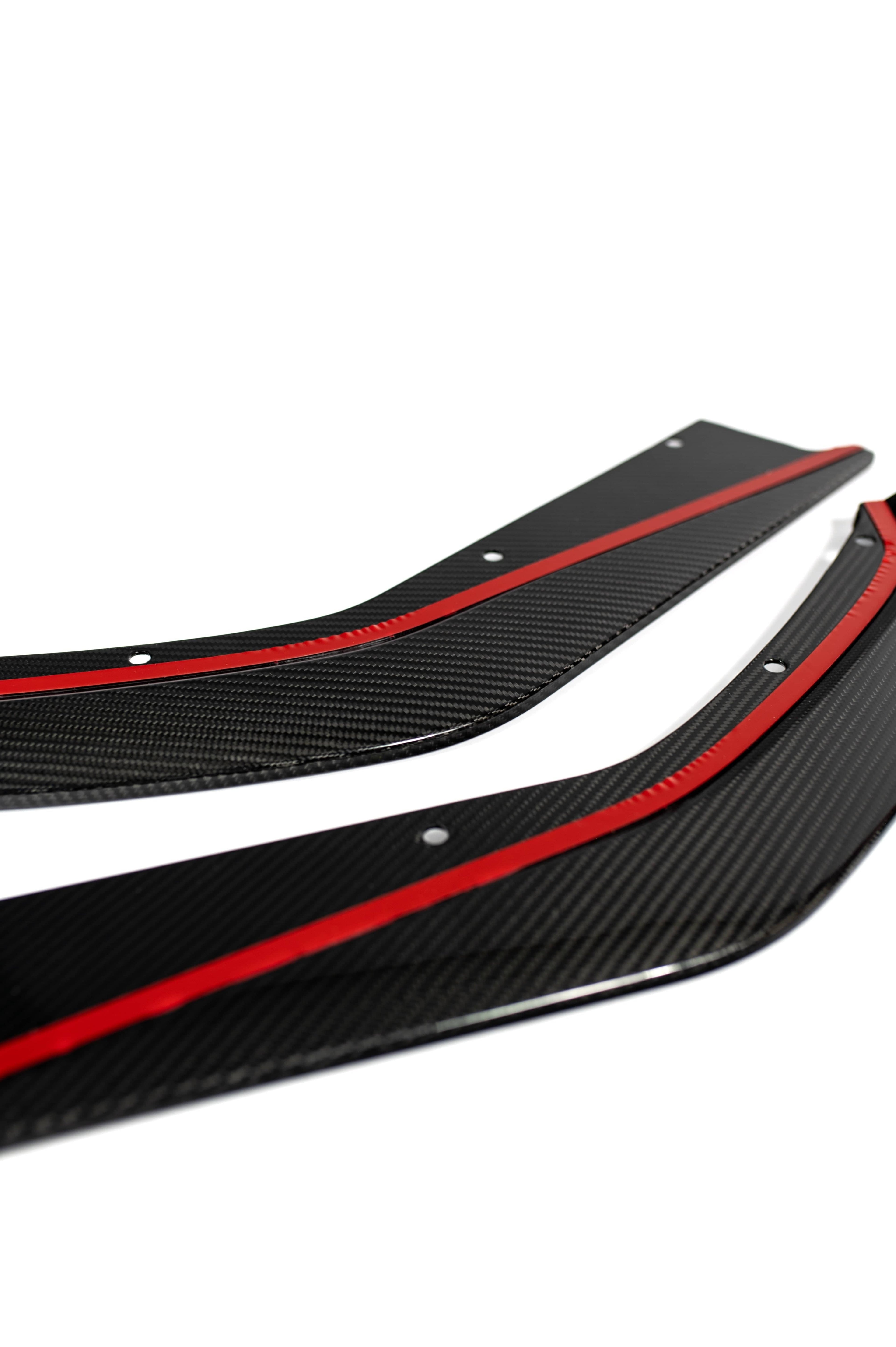 G8X Dry Carbon Fiber Rear Skirt Extensions