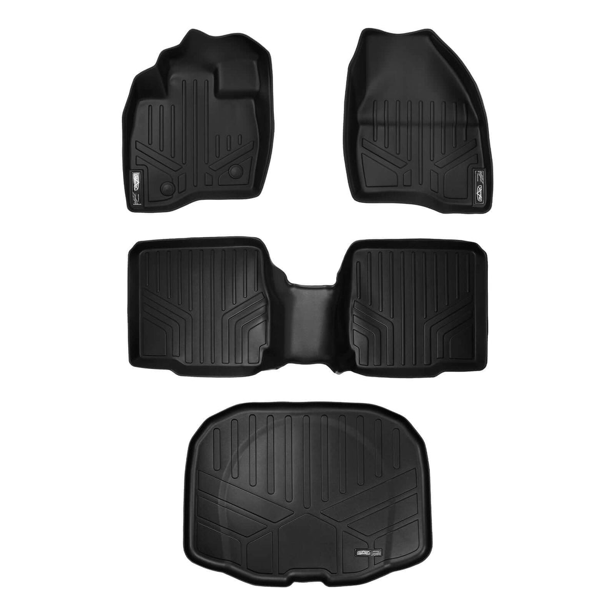 SMARTLINER Custom Fit Floor Liners For 2015-2016 Ford Explorer with 2nd Row Center Console