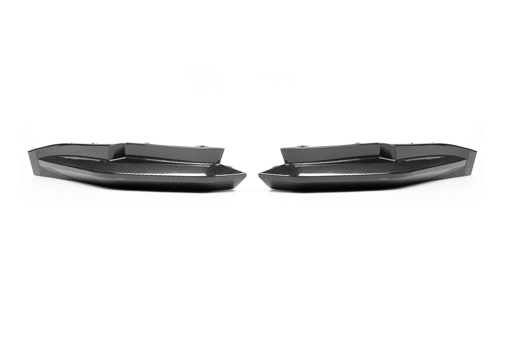 G8X Dry Carbon Fiber Rear OEM Style Replacement Bumper Splitters