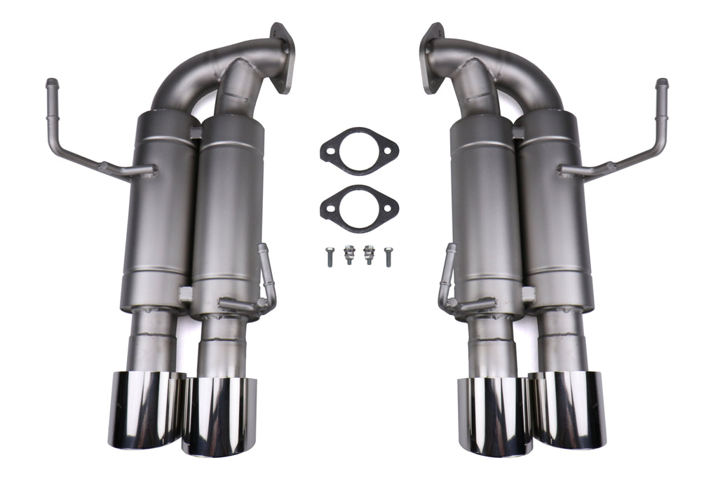 CP-E Austenite Axle Back Dual Mufflers - 2015-2021 Subaru WRX / STI