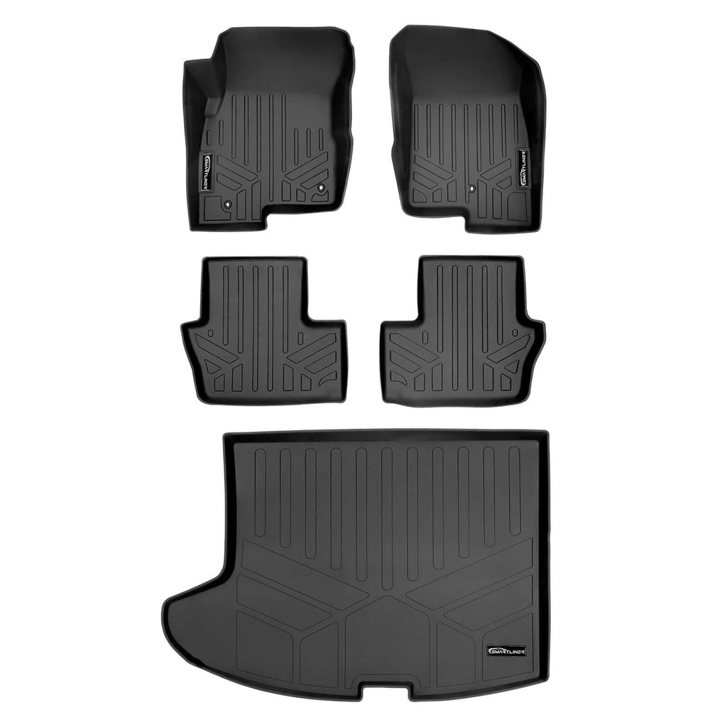SMARTLINER Floor Liners for 2017 Jeep Patriot (with 1st Row Dual Driver Side Floor Hooks)