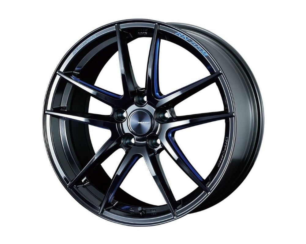 Weds RN-55M Black/Blue Machining 18x10 +36 5x112 A90 MKV Supra GR 2020+ (Rear Fitment)