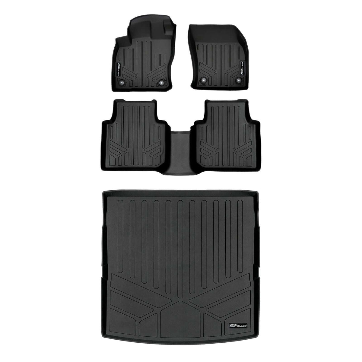 SMARTLINER Floor Liners for 2018-2024 Volkswagen Tiguan (7 Passenger)