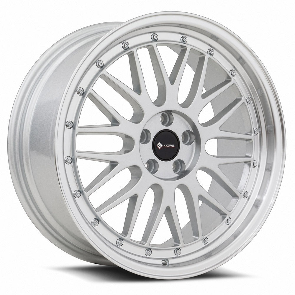 VORS VR8 18" 4x114.3 Silver Machined Lip