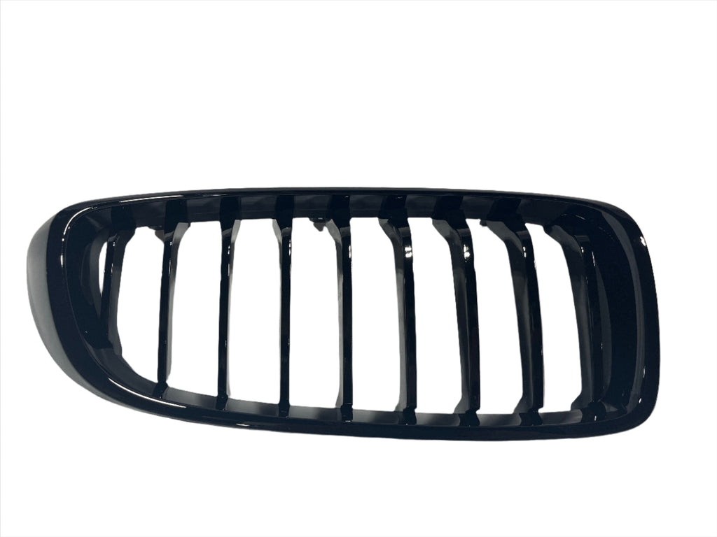 2014-2020 BMW 4 Series (F32 / F33 / F36) M4 Style Gloss Black Single Slat Kidney Grilles - Also Fits OEM F82 M4 & F80 M3