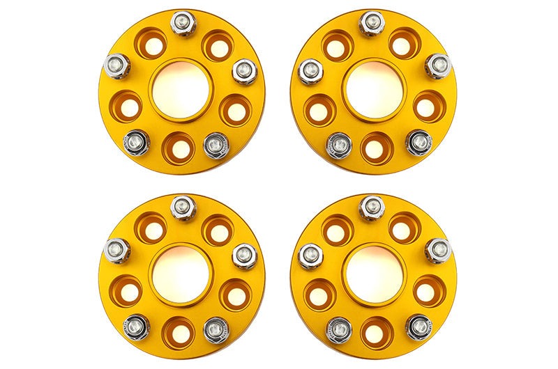 ISC Suspension 5x100 to 5x114.3 25mm Wheel Adapters Gold - Subaru Models (inc. 2002-2014 WRX)