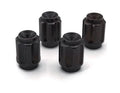 Dress Up Bolts Titanium Valve Stem Gear Design Caps (Black) - Universal