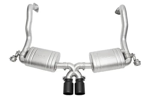 Porsche 981 Cayman / Boxster Valved Exhaust System Slash Cut Single Wall Tips
