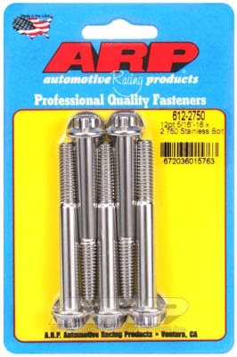 ARP 5/16in-18 x 2.750 12pt SS Bolts (Set of 5)