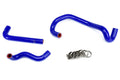 HPS Blue Reinforced Silicone Heater Hose Kit Mazda 86-92 RX7 FC3S Non Turbo LHD