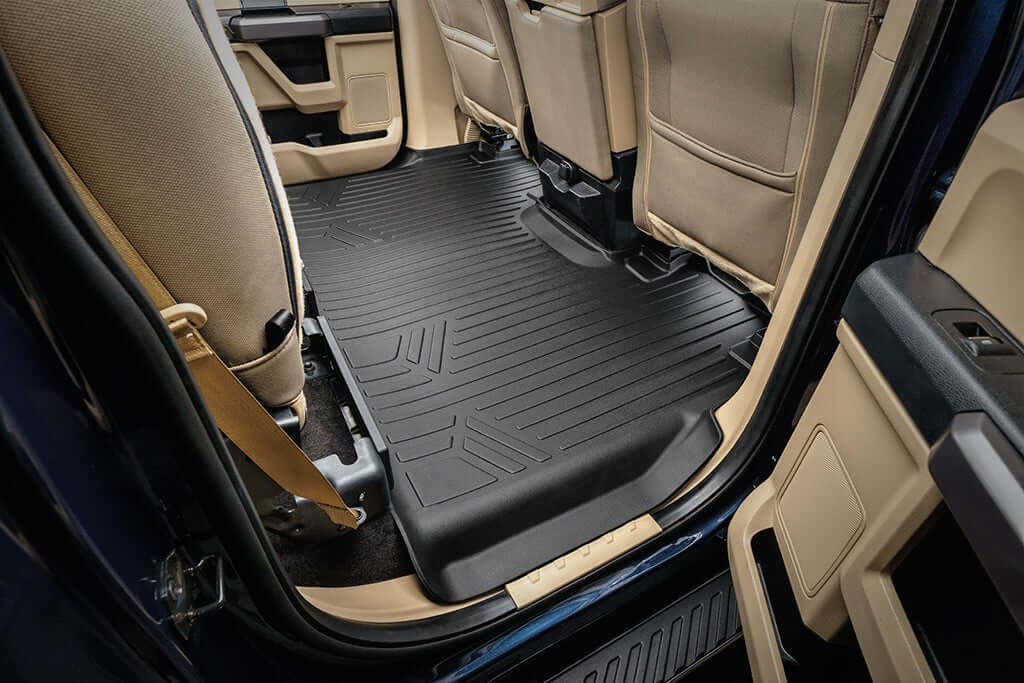 SmartCoverageTM Floor Liners For 2015-2026 Ford F-150 SuperCrew Cab (1st Row Bench) (No OTH and no 2nd Row Underseat Storage)