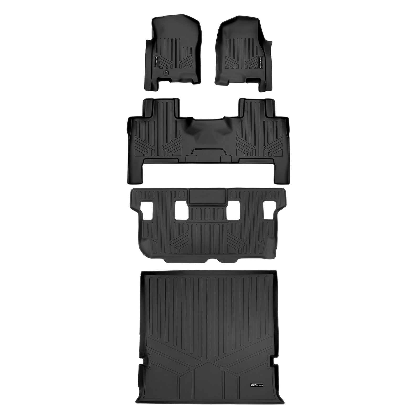 Smart TrimTM Floor Liners For 2007 - 2017 Ford Expedition/Lincoln Navigator ((2nd Row Bench) or Console)