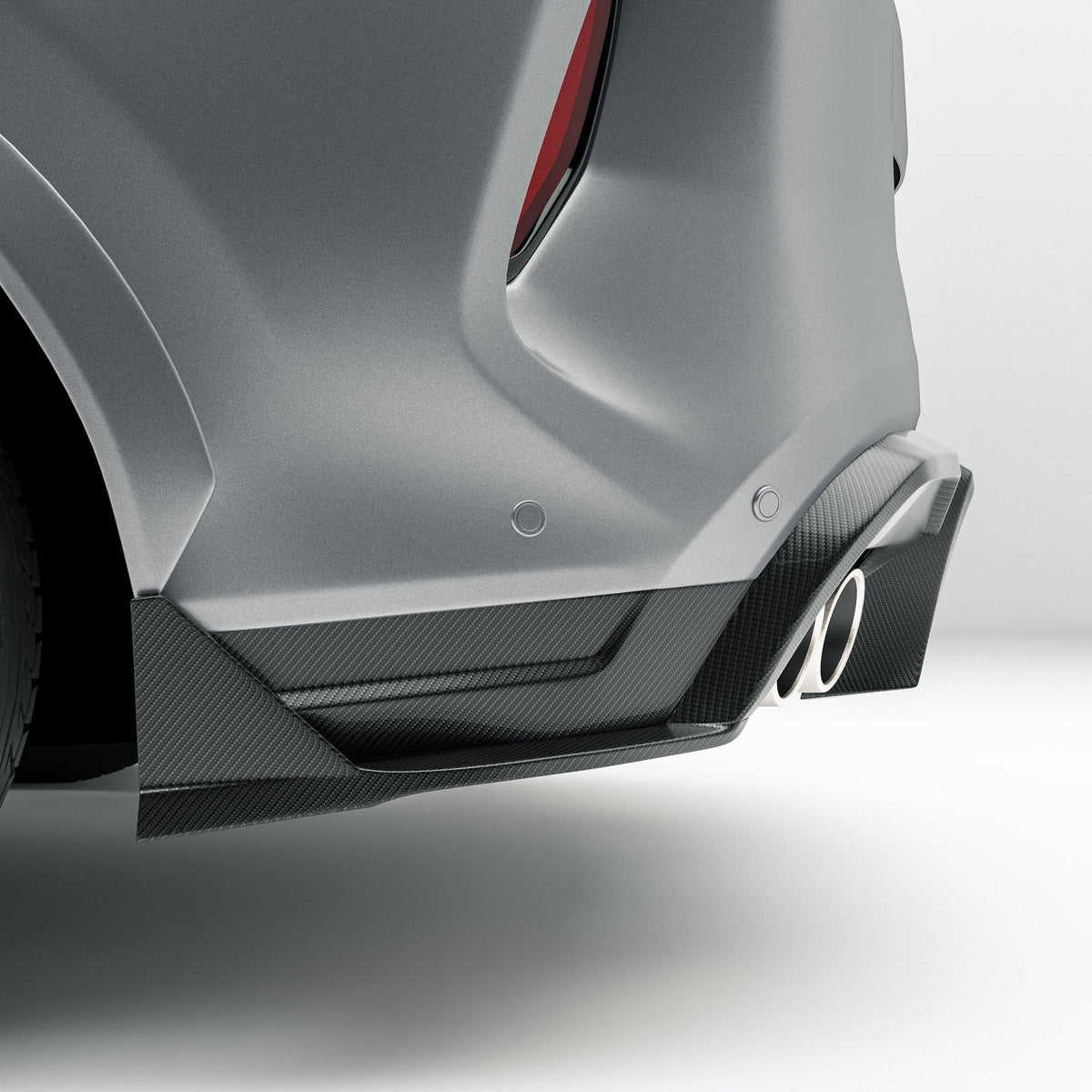 Revozport Carbon Fiber Rear Diffuser for BMW X6M F96 LCI (2023+)