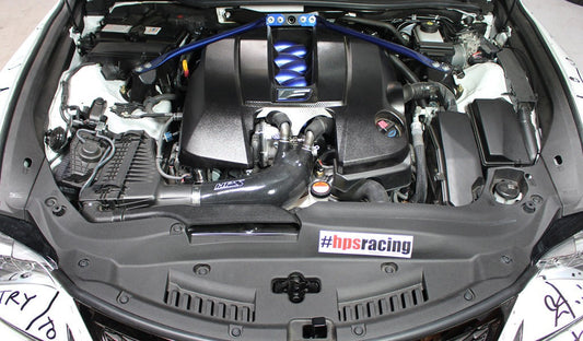 HPS Red Reinforced Silicone Post MAF Air Intake Hose Kit Lexus 2016 GSF GS F V8 5.0L