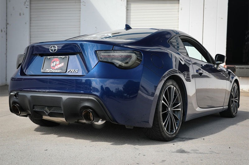 aFe Takeda 2-1/2 IN 304 Stainless Steel Cat-Back Exhaust System w/Carbon Fiber Tip - 2013-2016 Scion FR-S / 2013-2024 Subaru BRZ / 2017-2020 Toyota 86 / 2022-2024 GR86