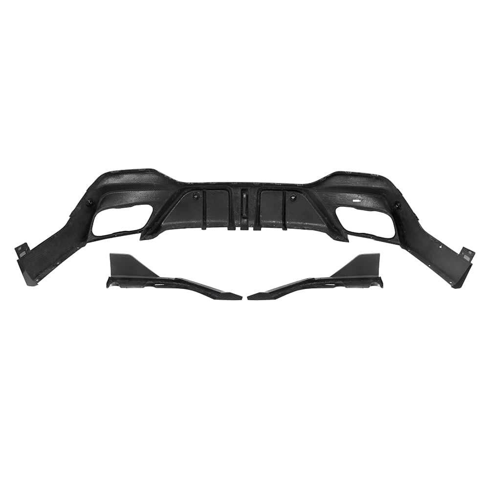 X6 G06 LCI Style Dry Carbon Fiber Rear Diffuser With Brake Light