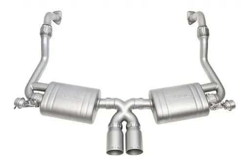 Porsche 987.2 Cayman / Boxster Valved Exhaust System -Straight Cut Single Wall