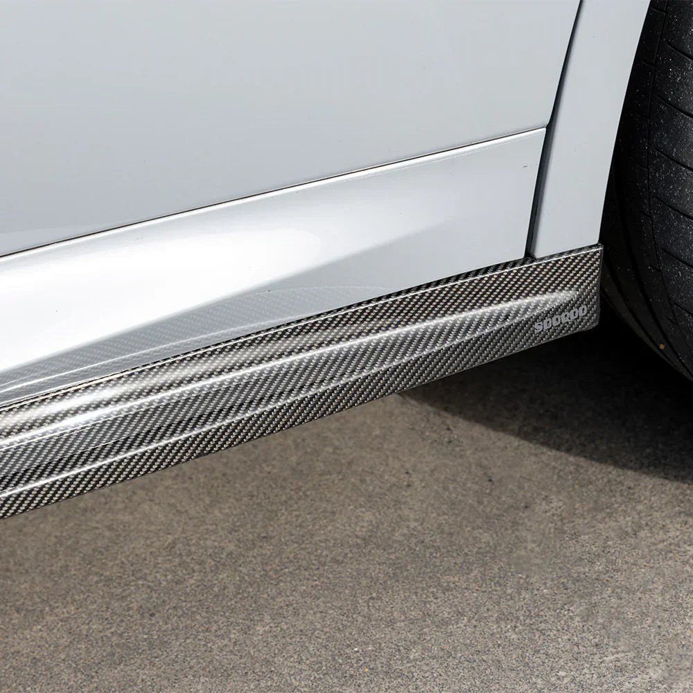 X4M F98 SQ Style Dry Carbon Fiber Side Skirt