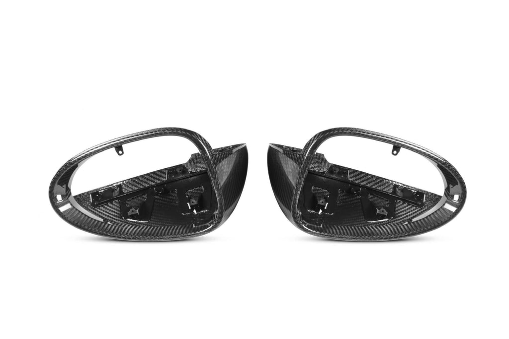 Macan 95B OEM Style Dry Carbon Fiber Mirror Cap With or Without Lane Assist
