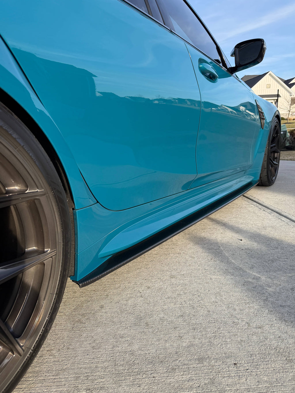 G8X Dry Carbon Fiber Side Skirt Extensions