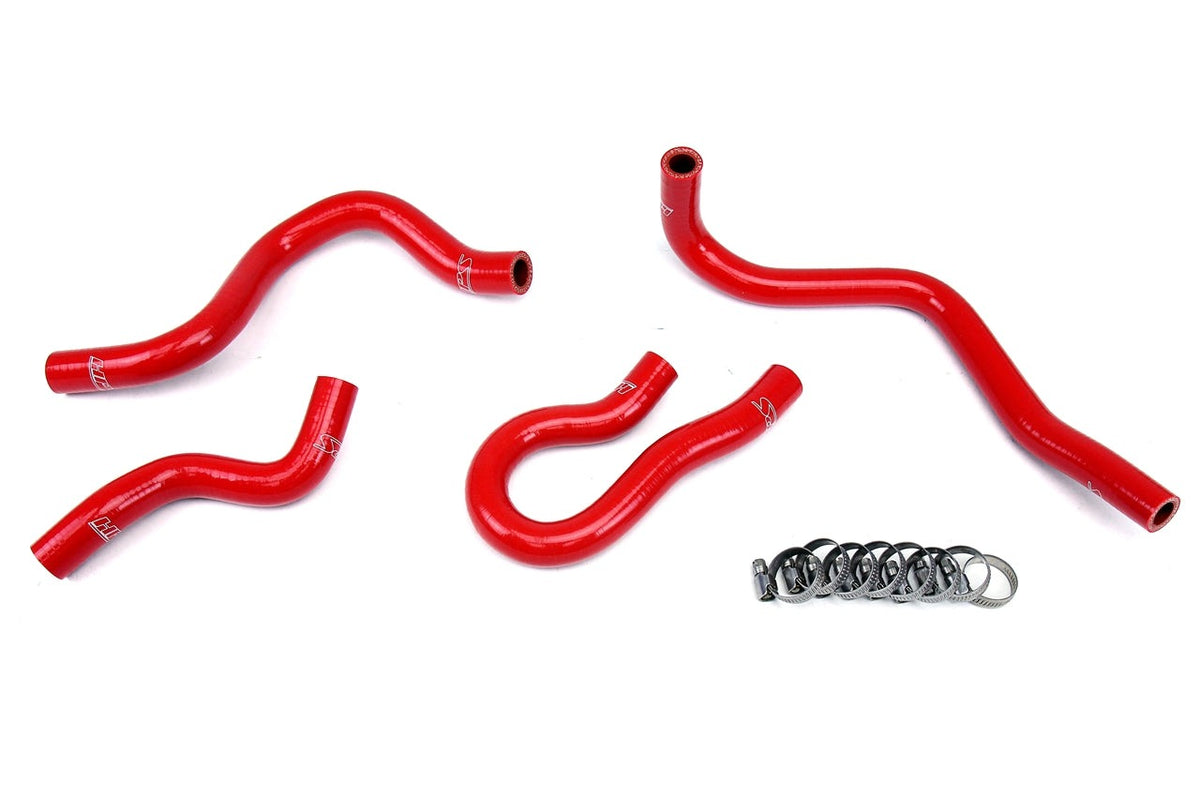 HPS Reinforced Red Silicone Heater Hose Kit Coolant Honda 99-00 Civic EM1 Si B16 1.6L DOHC