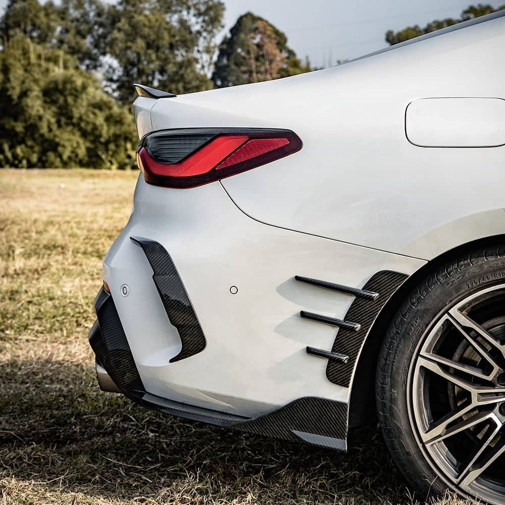 4 Series G22/G23 SQ Style Dry Carbon Fiber Rear Wheel Arch Trim