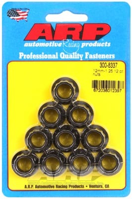 ARP M12 X 1.25 12pt Nut Kit (Set of 10)