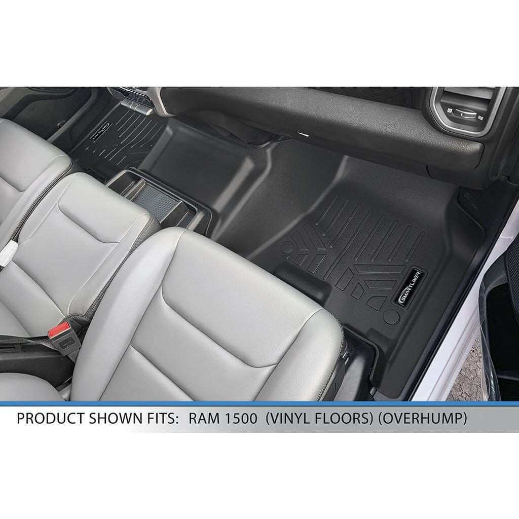 SMARTLINER Custom Fit Floor Liners For 2019-2026 Ram 1500 Crew Cab Vinyl Floor with 1st Row Bench Seat
