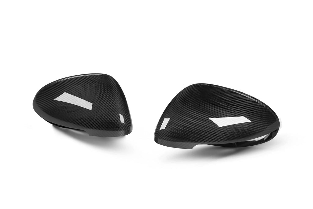 Macan 95B OEM Style Dry Carbon Fiber Mirror Cap With or Without Lane Assist