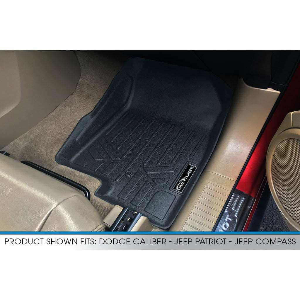 SMARTLINER Floor Liners for 2007-2012 Dodge Caliber / 2007-2017 Jeep Patriot / Compass Old Body Style