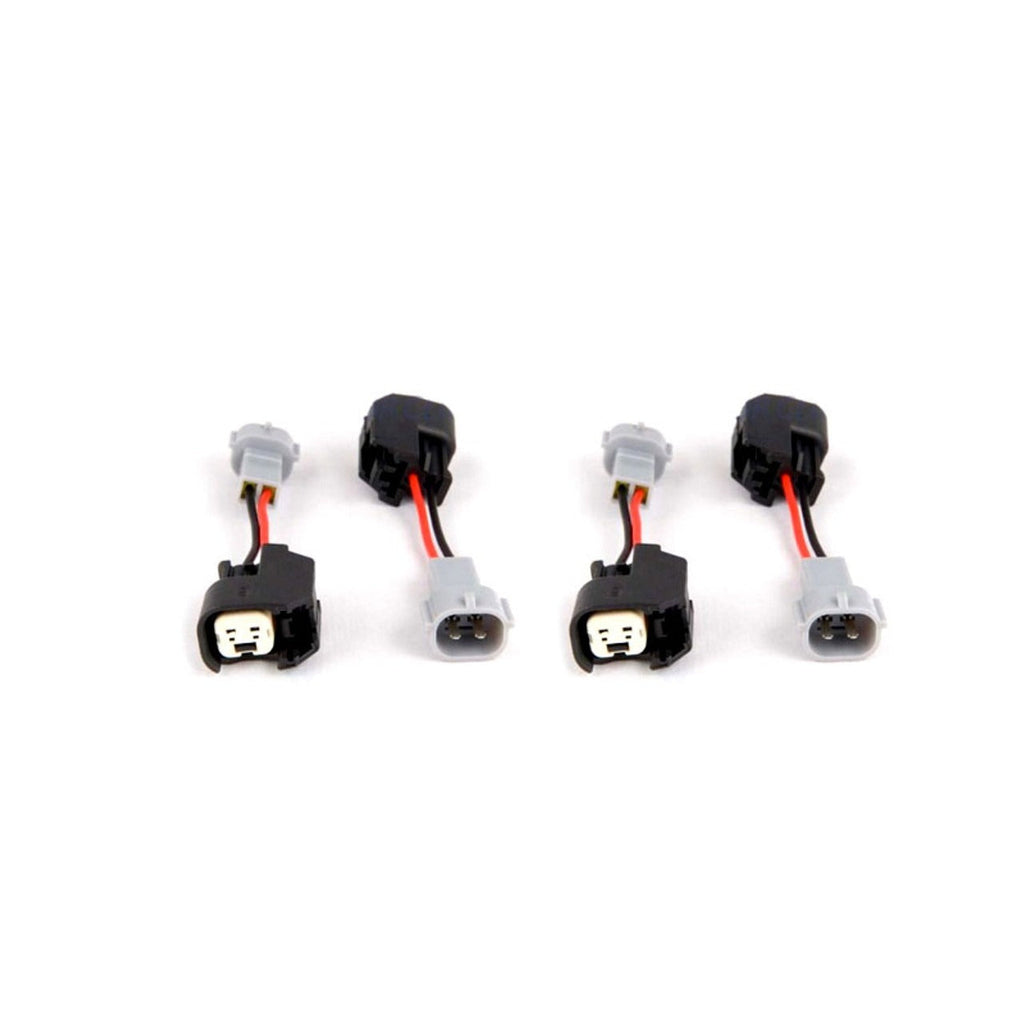 Fuel Injector Clinic Injector Plug Adaptors - US Car/EV6 (Female) to Denso (Male) Set of 4 - Universal