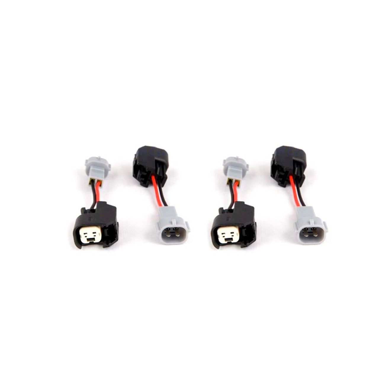 Fuel Injector Clinic Injector Plug Adaptors - US Car/EV6 (Female) to Denso (Male) Set of 4 - Universal