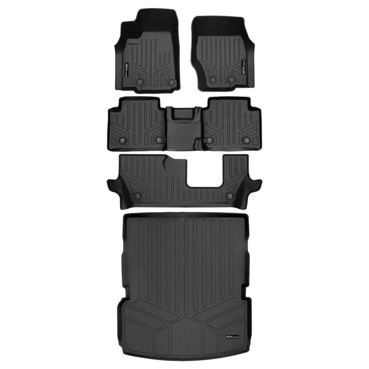 SMARTLINER Floor Liners for 2021-2026 Jeep Grand Cherokee L w/ 2nd Row Bench Seat