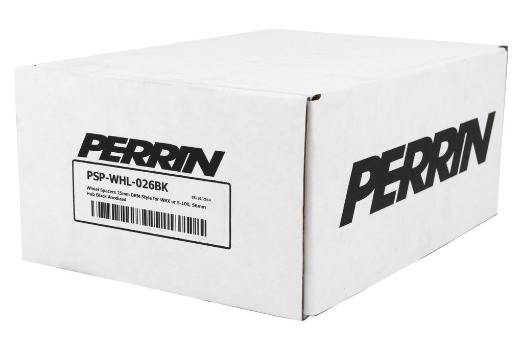 PERRIN Wheel Spacers 5x100 25mm Black Pair - Subaru Models (inc. 2002-2014 WRX)