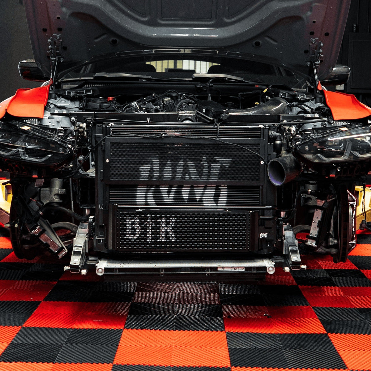 Rvng (G80,G82,G87) S58 Upgraded Core Transmission Oil Cooler w/ Built in Rock Guard