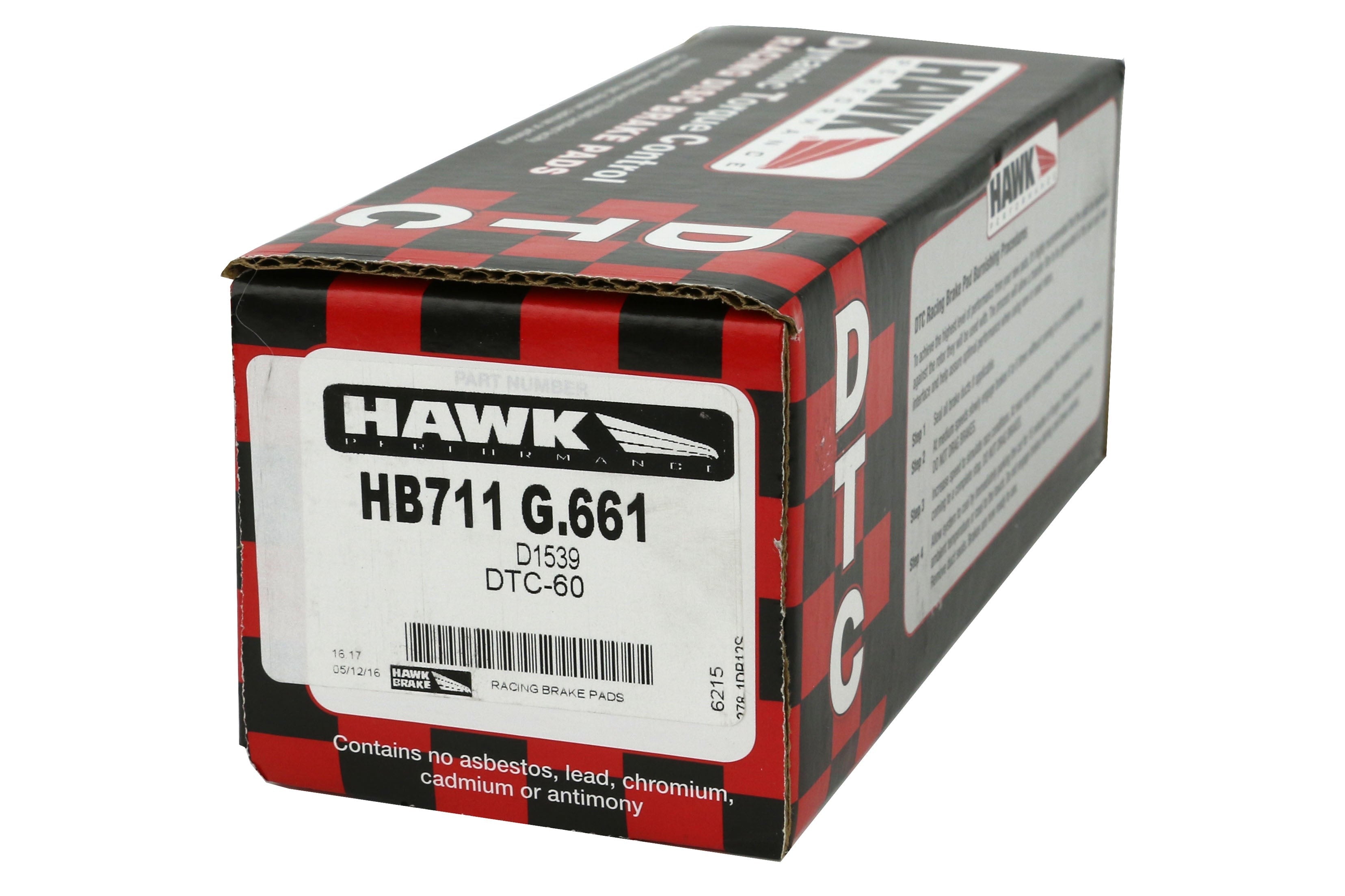 Hawk Performance DTC-60 Front Brake Pads - 13-16 FR-S/ 13-20 BRZ/ 17-19 Toyota86
