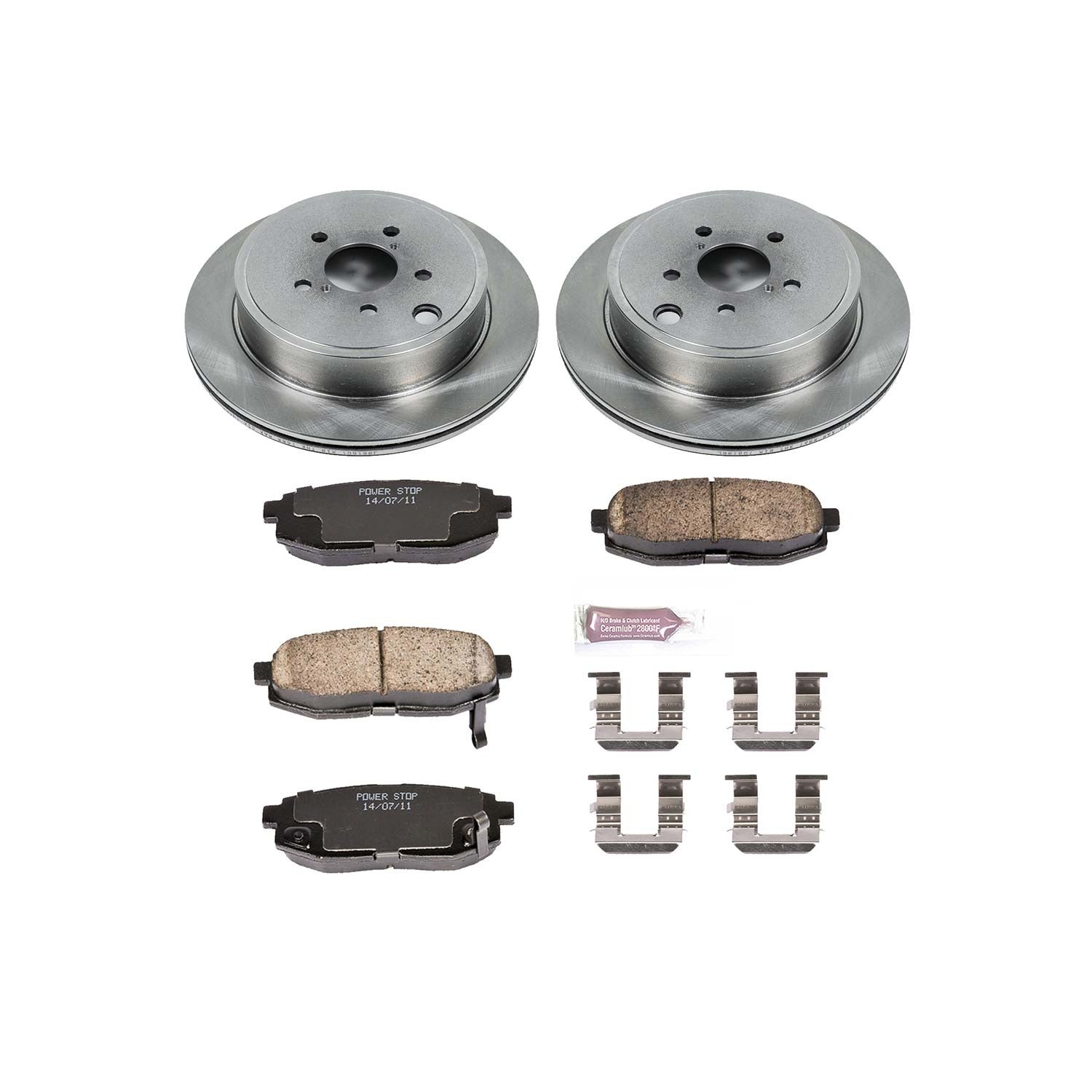 Power Stop Autospecialty Brake Kit (Rear) - 2013-2020 Subaru BRZ / 2010-2014 Legacy / Outback