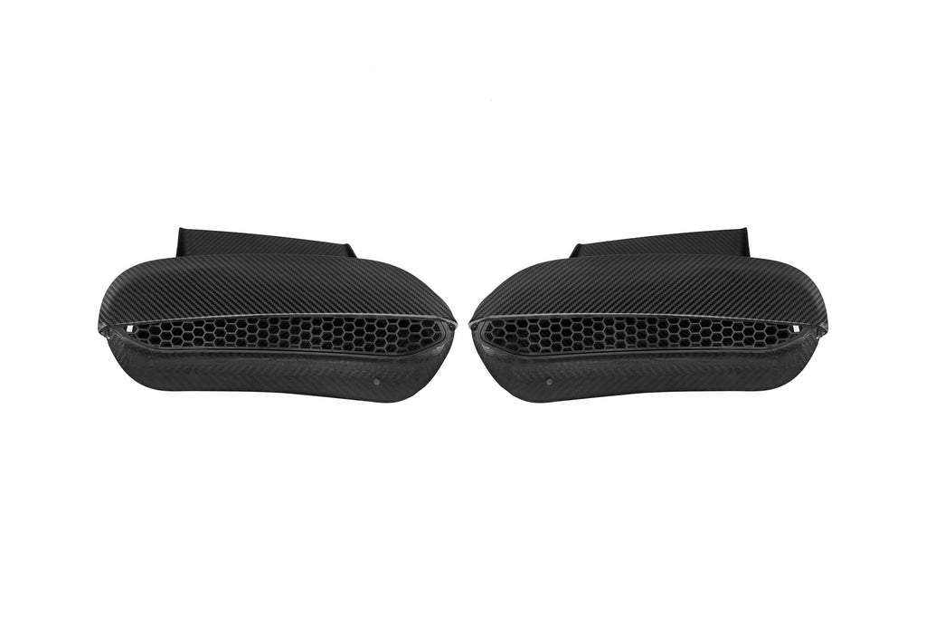 G90 M5 SQ Style Dry Carbon Fiber Vented Hood Inlet and Trim