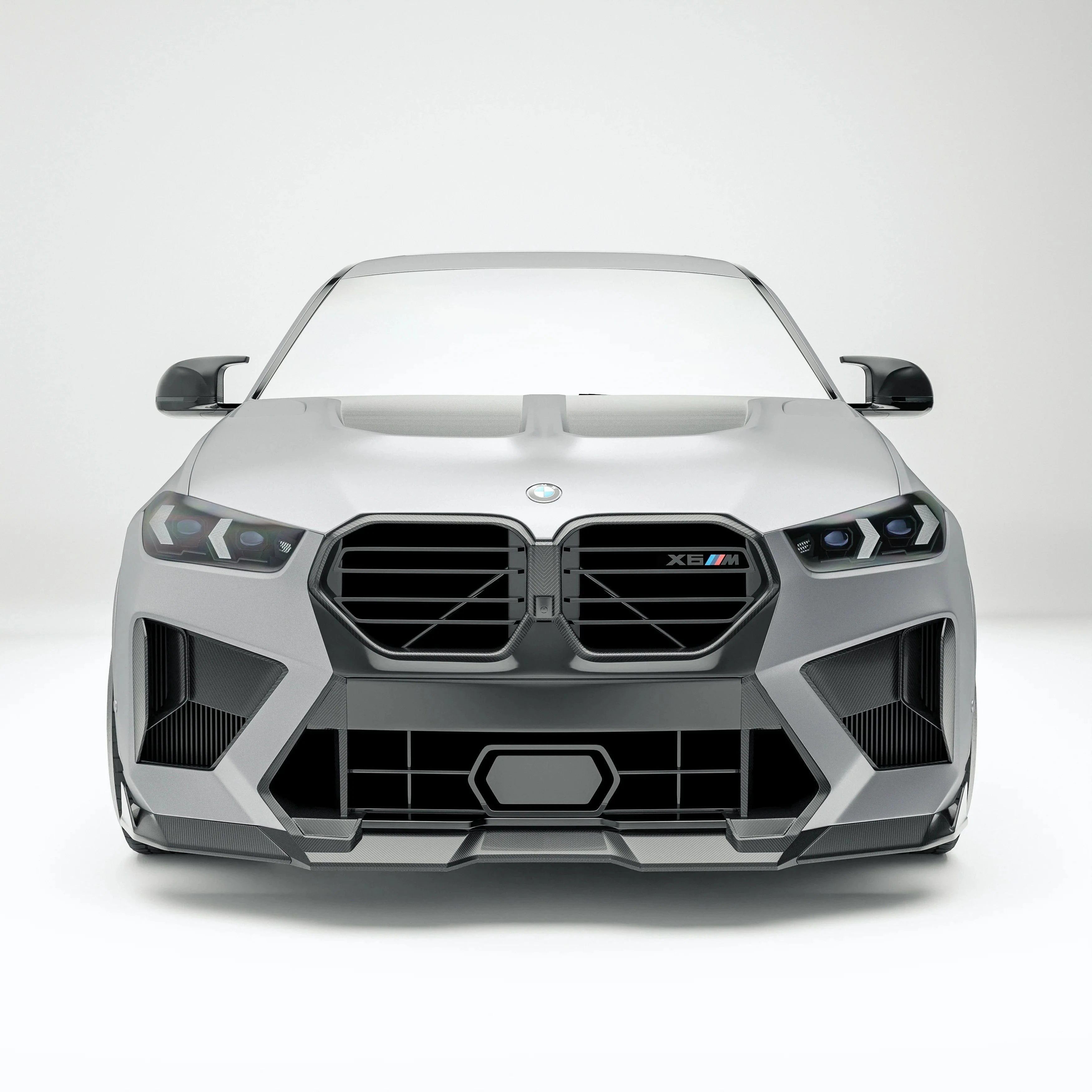 Revozport Carbon Fiber Front Bmper Vents for BMW X5M F95 X6M F96 LCI (2023+)