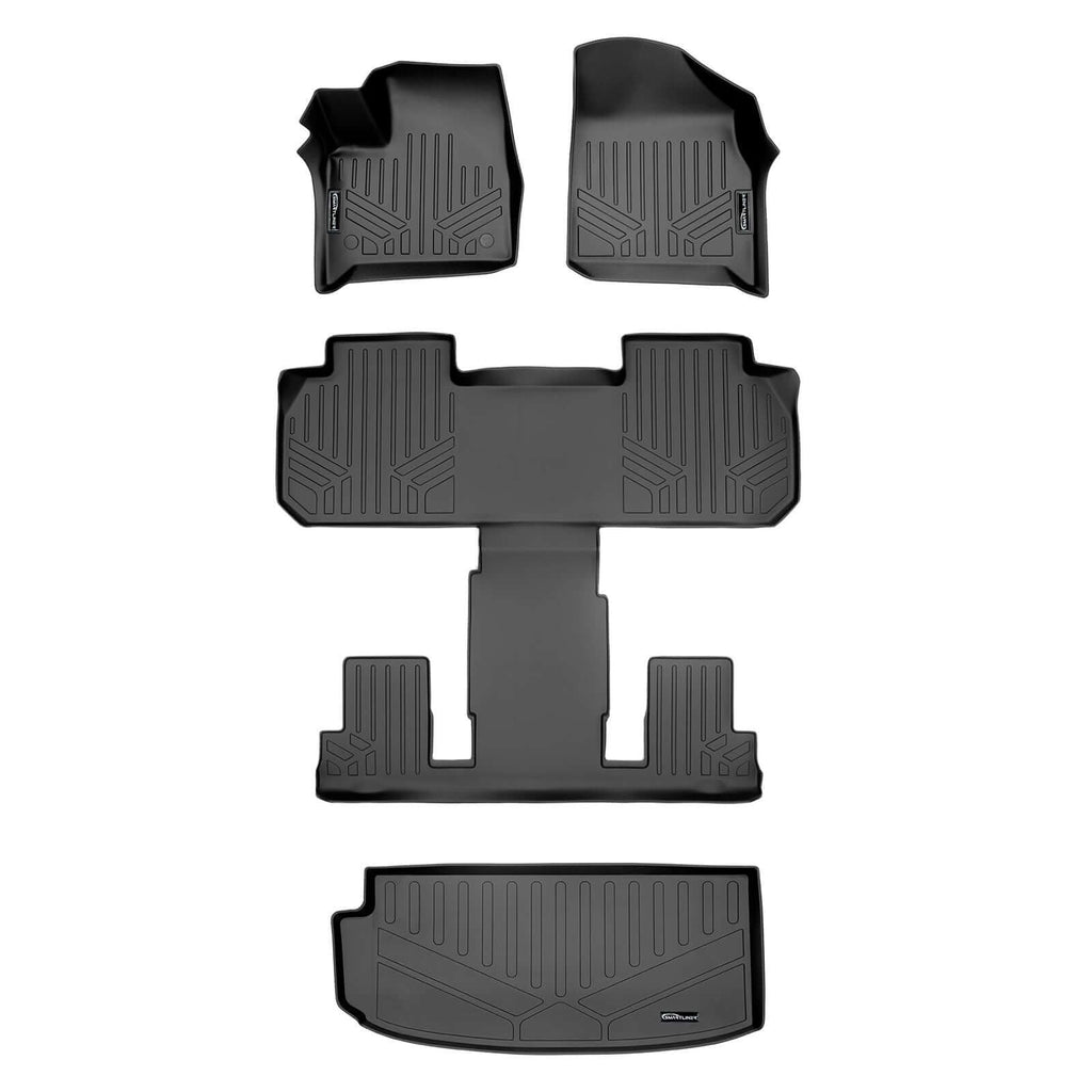 SMARTLINER Custom Fit Floor Liners For 2018-2023 Chevrolet Traverse with 2nd Row Bucket Seats